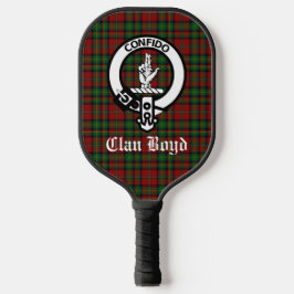 Palas De Pickleball Personalizado de Clan Boyd Escudo Badge y Tartan