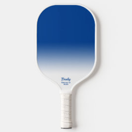 Palas De Pickleball Personalizado de degradado de color azul Ombre Nom