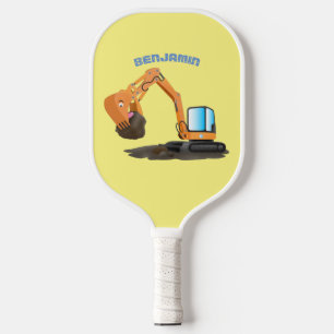 Palas De Pickleball Personalizado de excavadora de naranja cúpula