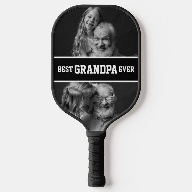 Palas De Pickleball Personalizado de fotografía del mejor abuelo de la