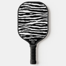 Palas De Pickleball Personalizado de impresión de tiras de zebra blanc