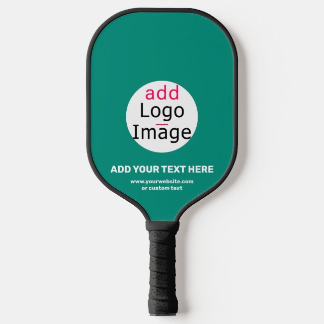 Palas De Pickleball Personalizado de Moda empresarial verde esmeralda (Anverso)