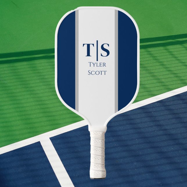 Palas De Pickleball Personalizado de monograma Iniciales Paddle de bol (Custom Monogram Pickleball Paddle)