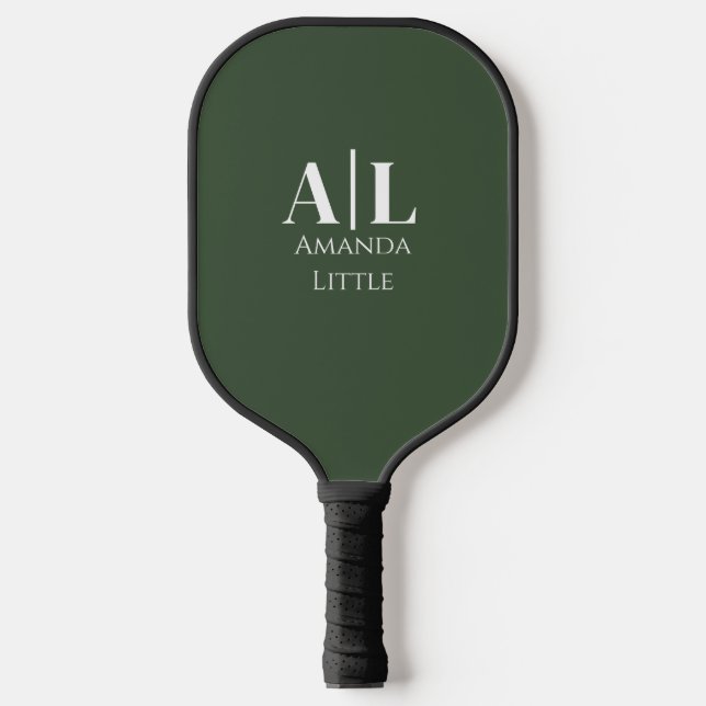 Palas De Pickleball Personalizado de monograma Iniciales Paddle de bol (Anverso)