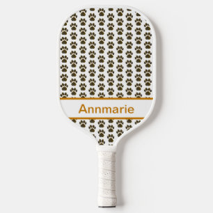 Palas De Pickleball Personalizado de Naranja de Halloween con Silhouet