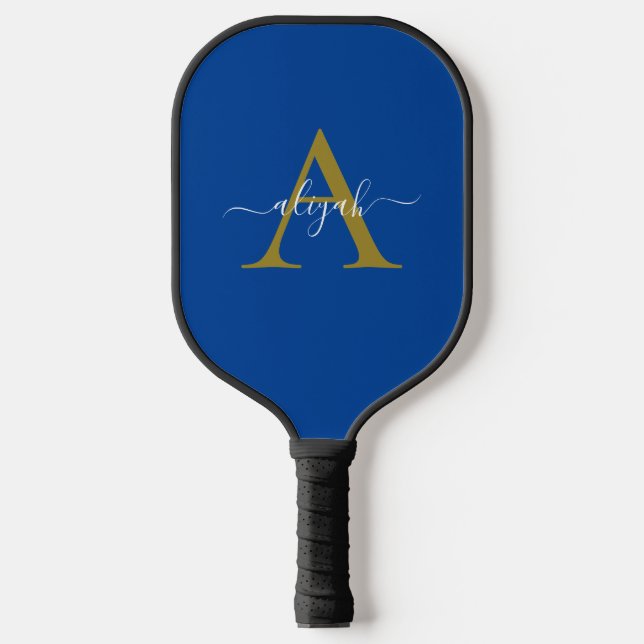 Palas De Pickleball Personalizado De Nombres De Monogramas De Navía Y  (Anverso)