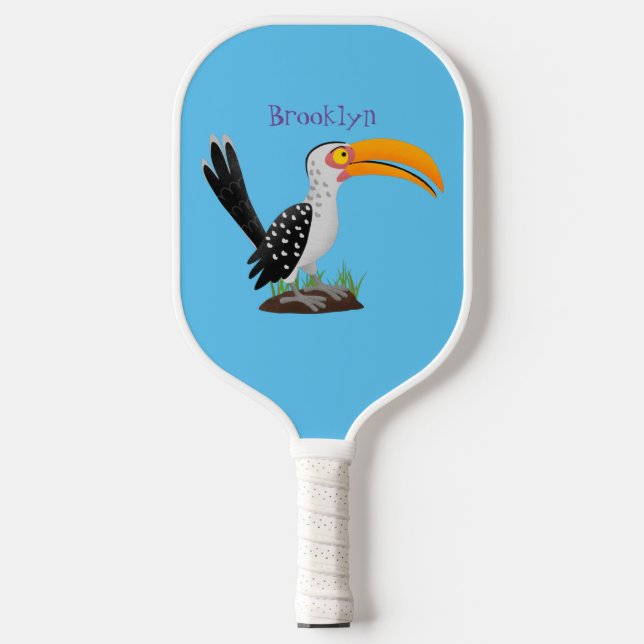 Palas De Pickleball Personalizado de pájaro safari de buey amarillo di (Anverso)