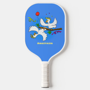 Palas De Pickleball Personalizado de pájaros de cacatúa graciosa