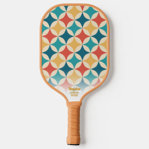 Palas De Pickleball Personalizado de patrón de diamante geométrico ret