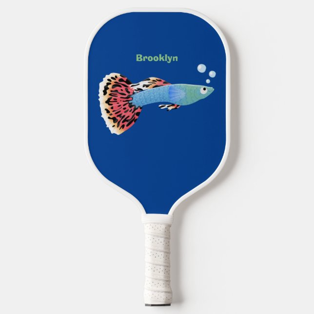 Palas De Pickleball Personalizado de peces tropicales adormilados (Anverso)