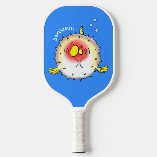 Palas De Pickleball Personalizado de pescado porcupy de marisco de pur (Anverso)