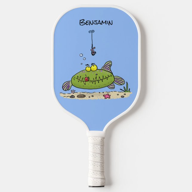 Palas De Pickleball Personalizado de pescadores de peces gordos y hamb (Anverso)