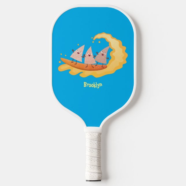 Palas De Pickleball Personalizado de surf con chips de maíz de nachos (Anverso)
