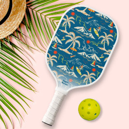 Palas De Pickleball Personalizado de surfista hawaiano tropical Guay R