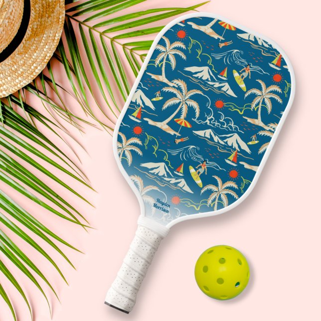 Palas De Pickleball Personalizado de surfista hawaiano tropical Guay R (Subido por el creador)