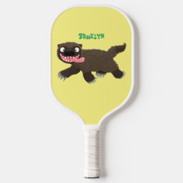 Palas De Pickleball Personalizado de un animal lobverino hambriento