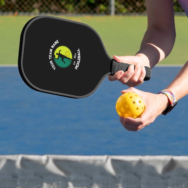 Palas De Pickleball Personalizado del jugador del equipo del Black Pic (in situ)