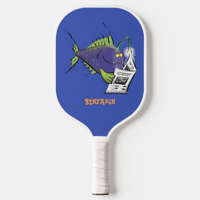 Palas De Pickleball Personalizado divertida de pescados y mariscos (Anverso)
