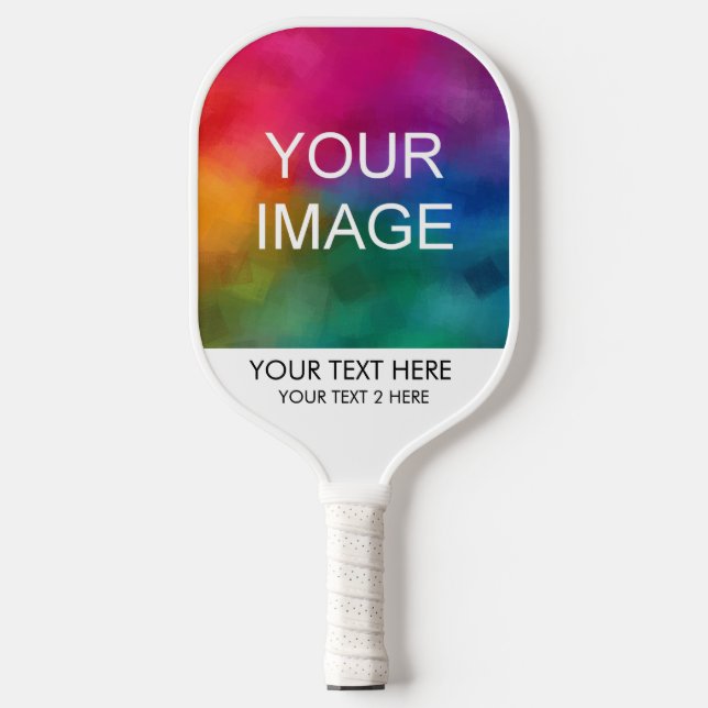 Palas De Pickleball Personalizado dos lados Añadir la plantilla de fot (Anverso)