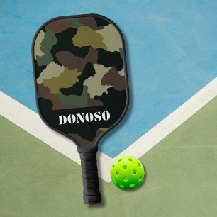 Palas De Pickleball Personalizado Earth Tones Camo Camuflaje verde m