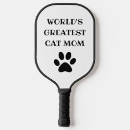 Palas De Pickleball Personalizado el texto más grande de la mamá gata 