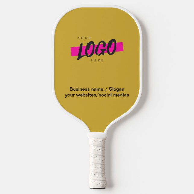 Palas De Pickleball Personalizado Empresa Logotipo Oro Empresa Recogid (Anverso)