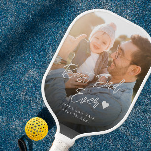 Palas De Pickleball Personalizado foto mejor papá jamás guión