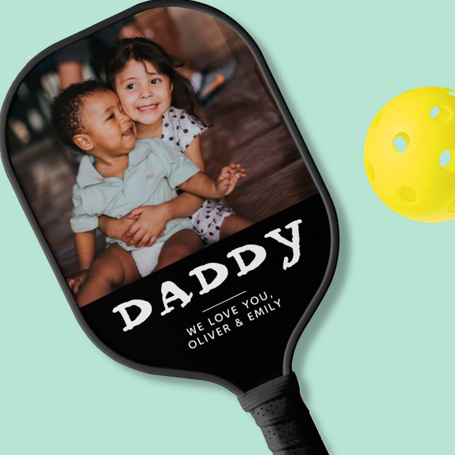 Palas De Pickleball Personalizado Foto Papi Paddle Black Pickleball (Subido por el creador)