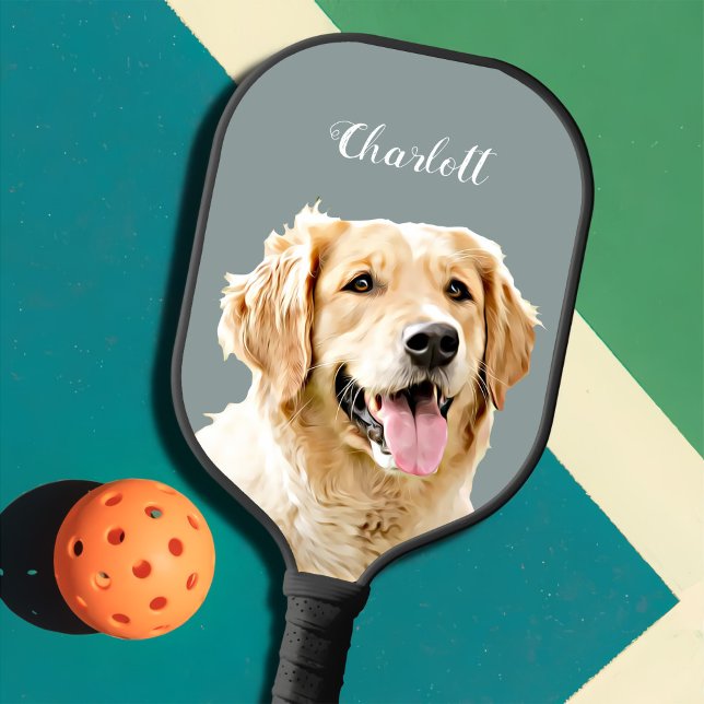 Palas De Pickleball Personalizado Golden Retriever Dog Personalizado D (Subido por el creador)