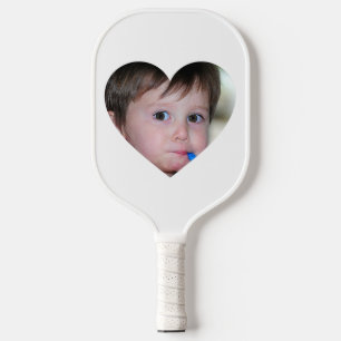 Palas De Pickleball Personalizado HEART Photo Pickleball Paddle