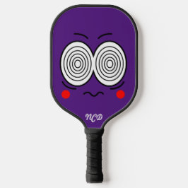 Palas De Pickleball Personalizado hipnótico cara monograma remo de bol