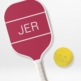 Palas De Pickleball Personalizado lindo Monogramado Deportes Magenta R