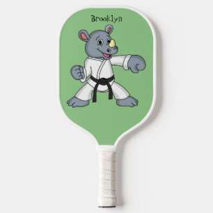 Palas De Pickleball Personalizado lindo rhino kung fu personalizado