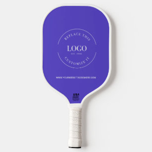 Palas De Pickleball Personalizado Logo de Business SITIO WEB Púrpura p
