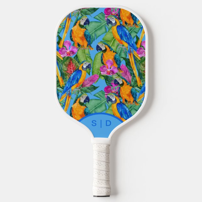 Palas De Pickleball Personalizado Macaw Orchid Spring Pickleball Paddl (Anverso)