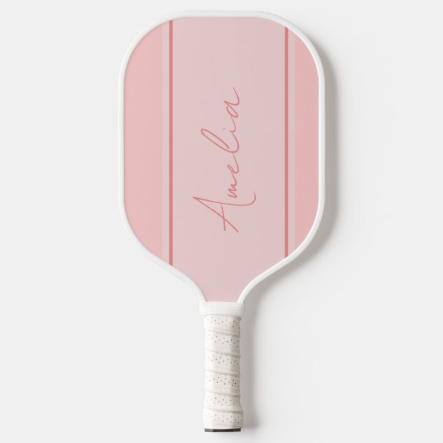 Palas De Pickleball Personalizado mínimo Rubor Pink (Anverso)