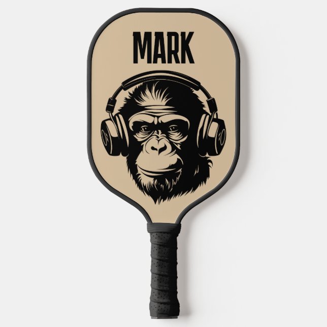PALAS DE PICKLEBALL PERSONALIZADO MONKEY FUNNY PICKLEBALL PADDLE (Anverso)