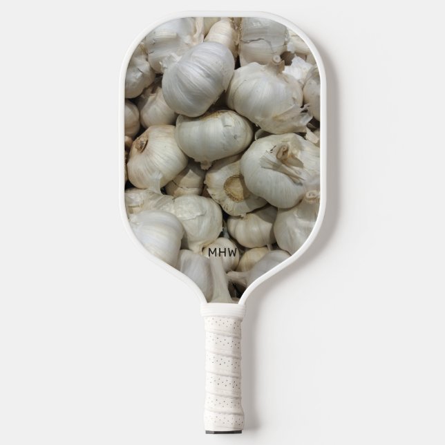 Palas De Pickleball Personalizado Monogram Garlic (Anverso)