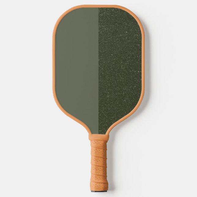 Palas De Pickleball Personalizado Moss Green Split Textura Paddle (Anverso)