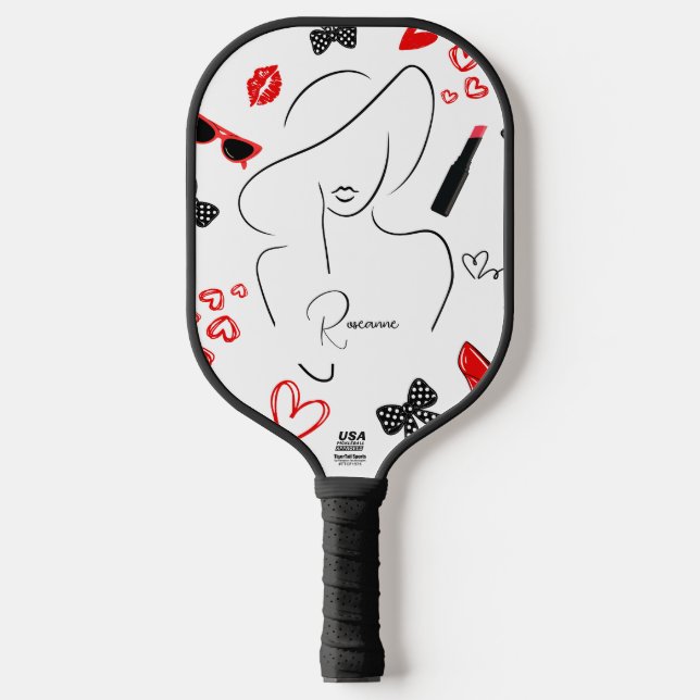 Palas De Pickleball Personalizado Mostonista Monograma Paddle (Anverso)