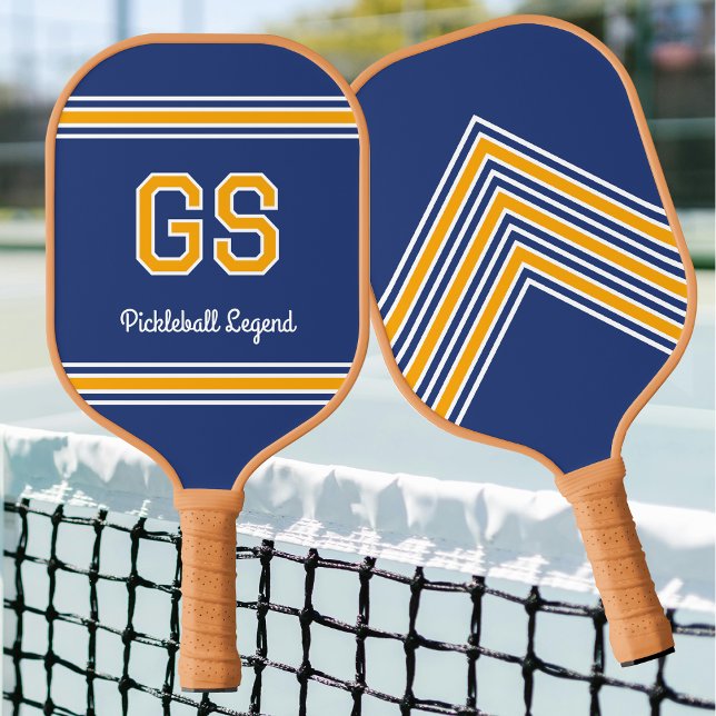 Palas De Pickleball Personalizado Nombre Monograma Iniciales Oro de la (Subido por el creador)