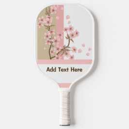 Palas De Pickleball Personalizado Pastel Floral Paddle