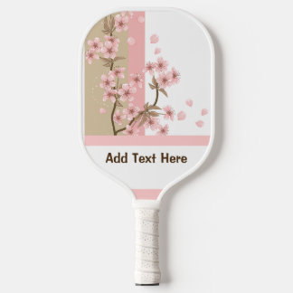 Palas De Pickleball Personalizado Pastel Floral Paddle