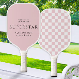 Palas De Pickleball Personalizado Pink Pickleball Mamá Superestrella P