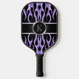 Palas De Pickleball Personalizado Purple Flame Metálico Personalizado