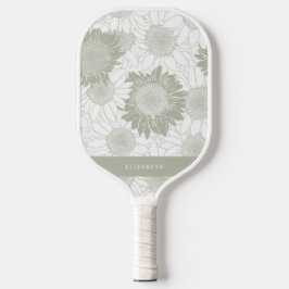Palas De Pickleball Personalizado Sage Sunflower