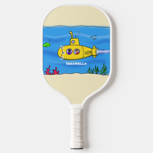 Palas De Pickleball Personalizado submarino feliz (Anverso)