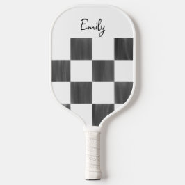 Palas De Pickleball Personalizado Tablero de Damas Rosa y Blanco