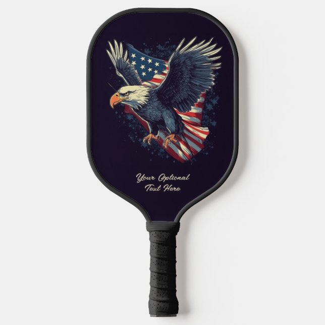 Palas De Pickleball Personalizado Text American Eagle (Anverso)