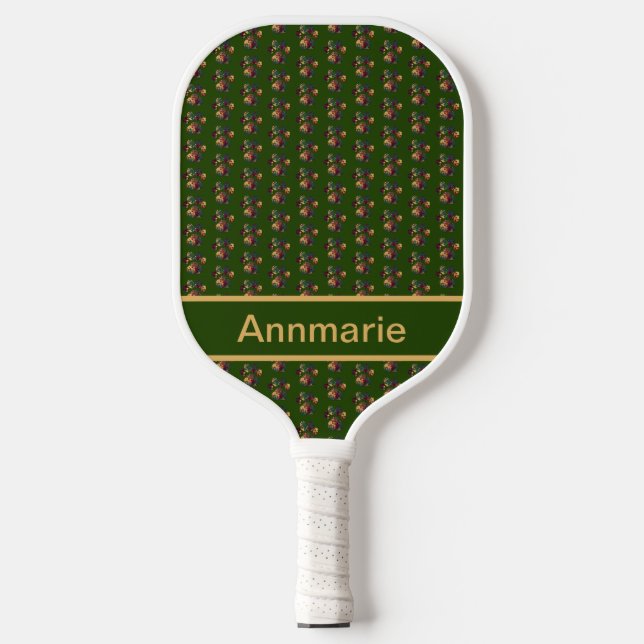 Palas De Pickleball Personalizado Verde del Día de Acción de Gracias p (Anverso)